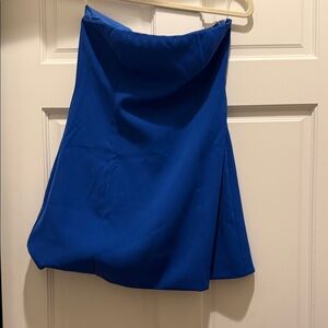 Peppermayo Royal Blue Skater Mini Skirt